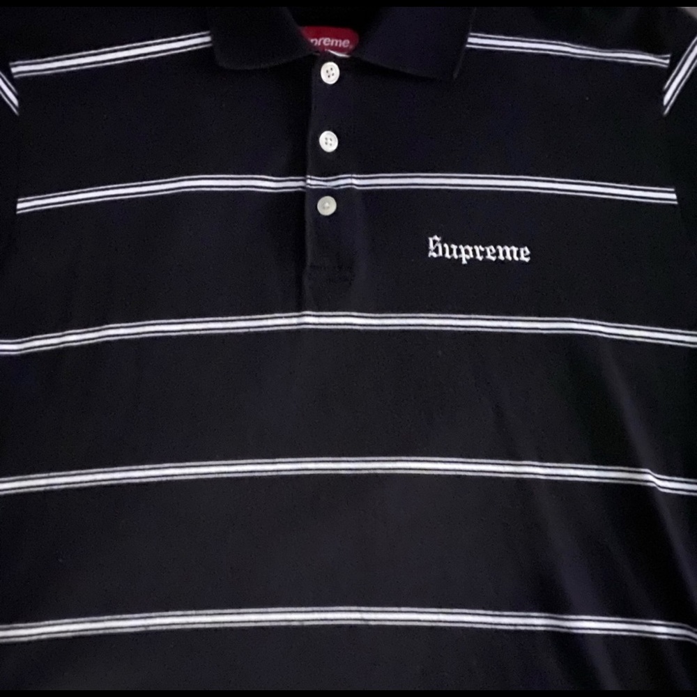Supreme striped polo SS 17